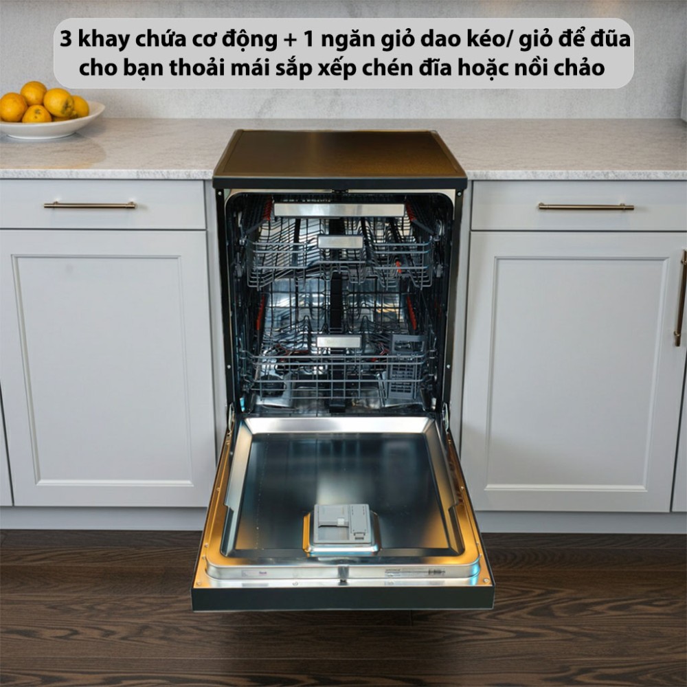 Máy rửa bát độc lập GrandX SMS8GX89B - Hàng chính hãng