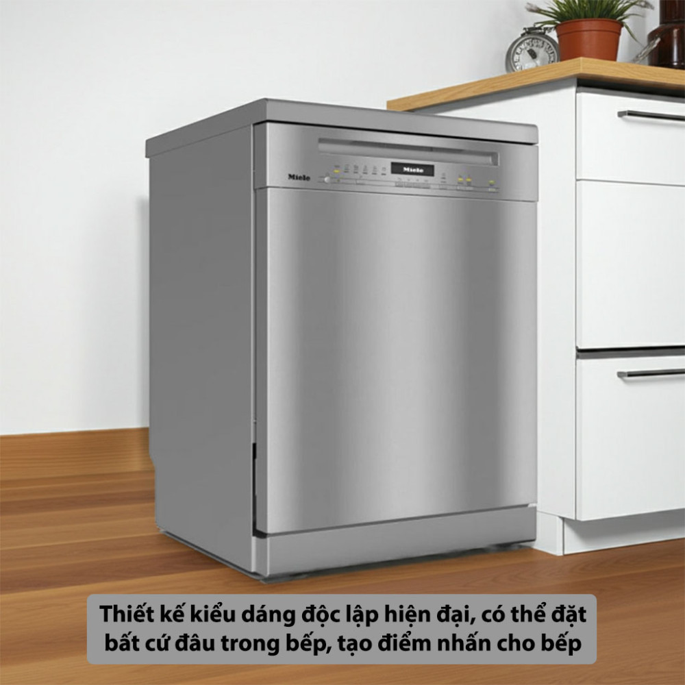 Máy rửa bát độc lập Miele G 7130 SC Front AutoDos thiết kế kiểu dáng độc lập hiện đại, chất liệu bền bỉ