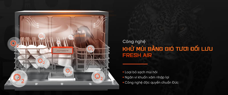 Công nghệ khử mùi bằng gió tươi đối lưu Fresh Air