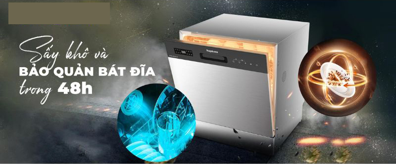 Máy rửa bát Nagakawa 10 bộ NK10D01M trợ thủ đắc lực của gia đình bạn