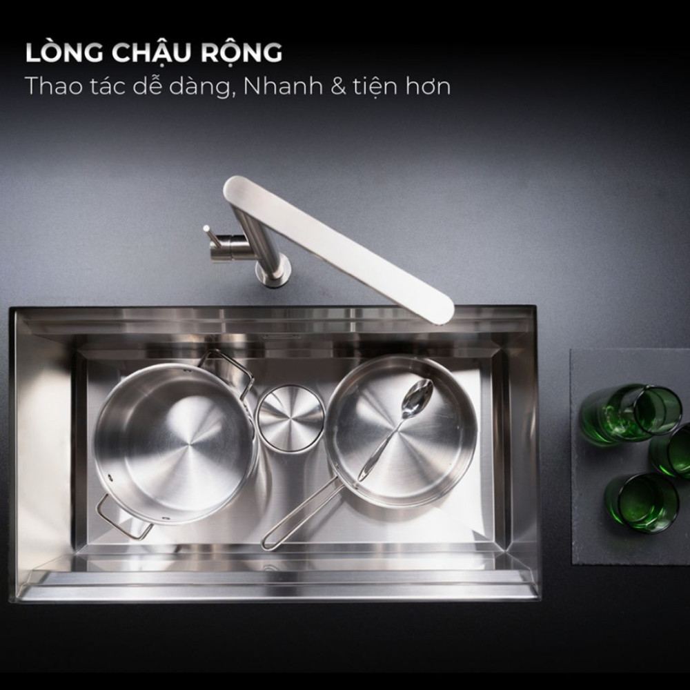 Chậu rửa chén Malloca Slide MS 781 - Hàng chính hãng