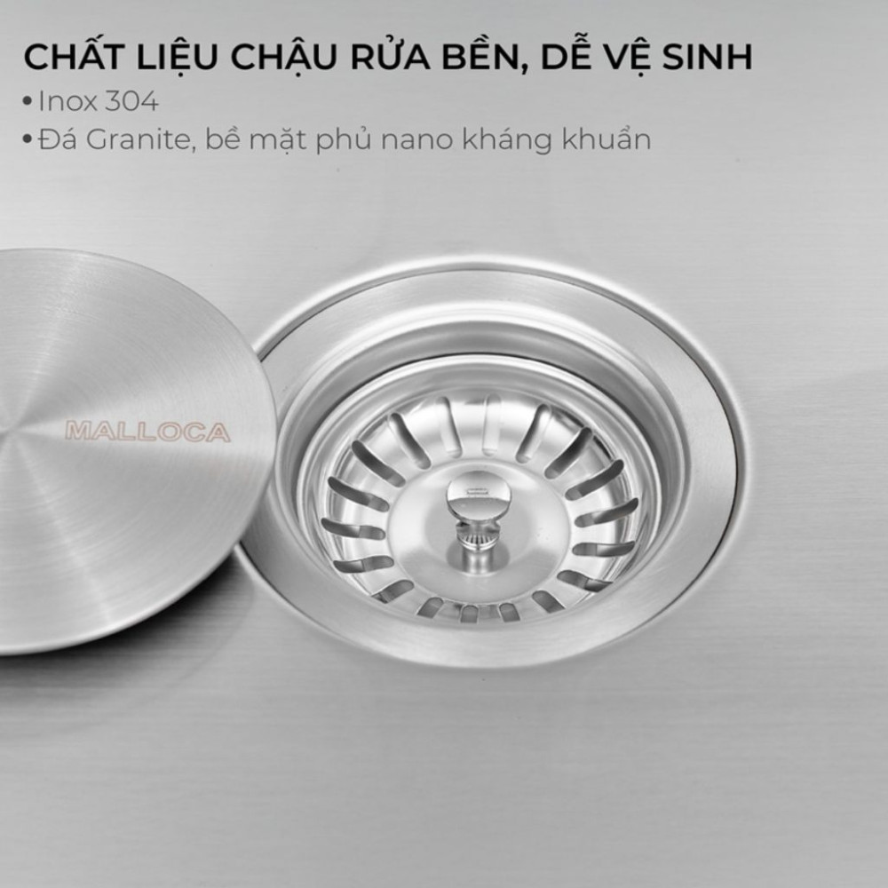 Chậu rửa chén Malloca Slide MS 781 - Hàng chính hãng