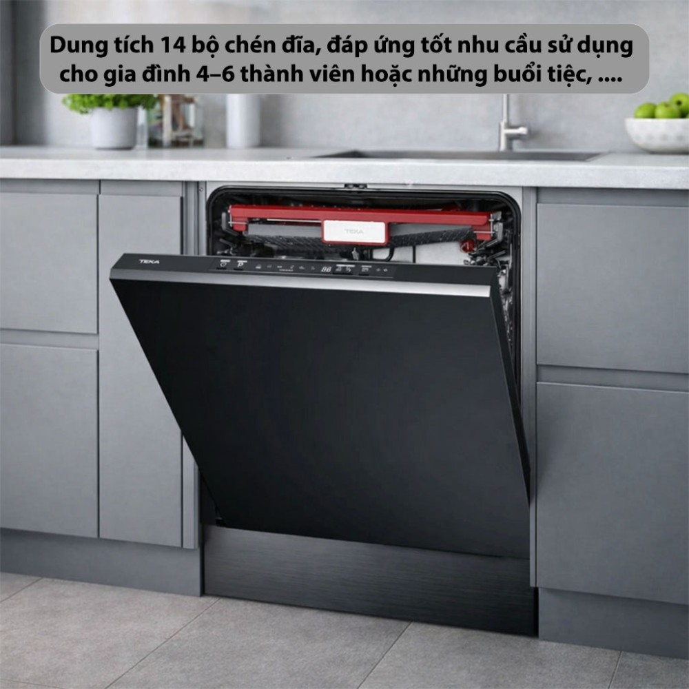 Máy rửa chén âm toàn phần Teka DFI-46760 - Hàng chính hãng