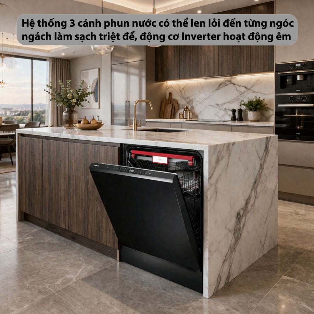 Máy rửa chén âm toàn phần Teka DFI-76960 - Hàng chính hãng