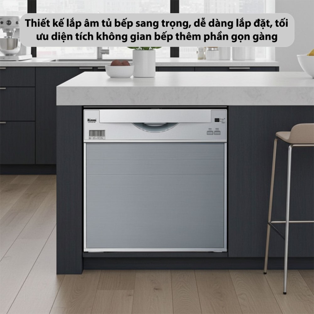 Máy rửa chén âm tủ Rinnai RKW-457-SV(GEN) - Hàng chính hãng