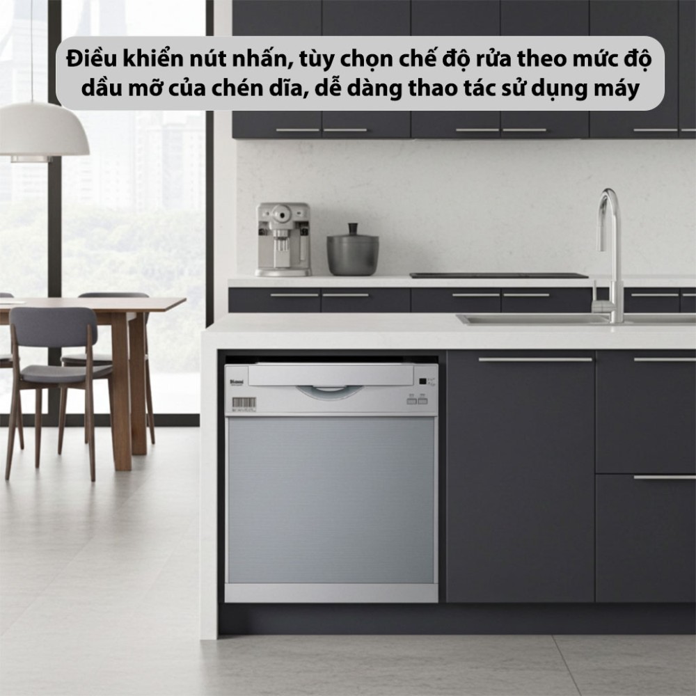 Máy rửa chén âm tủ Rinnai RKW-457-SV(GEN) - Hàng chính hãng