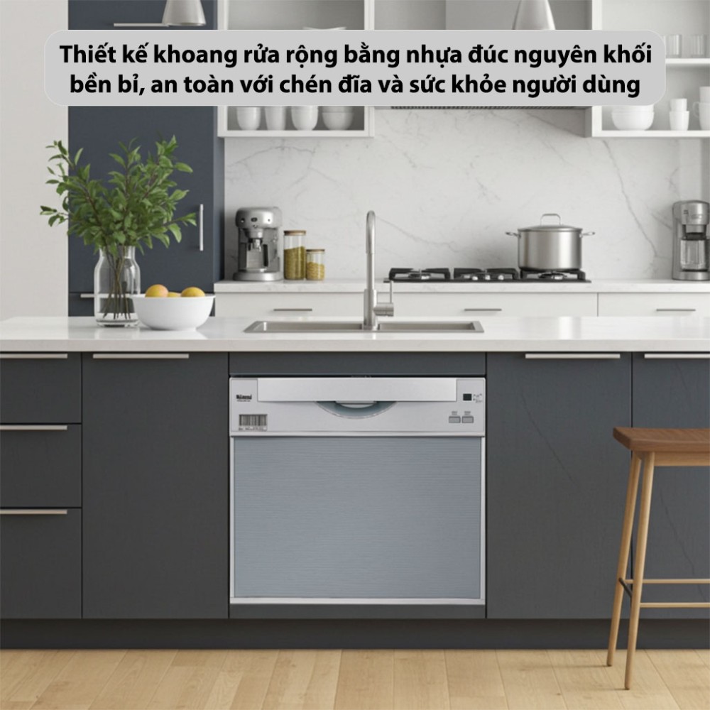 Máy rửa chén âm tủ Rinnai RKW-457-SV(GEN) - Hàng chính hãng