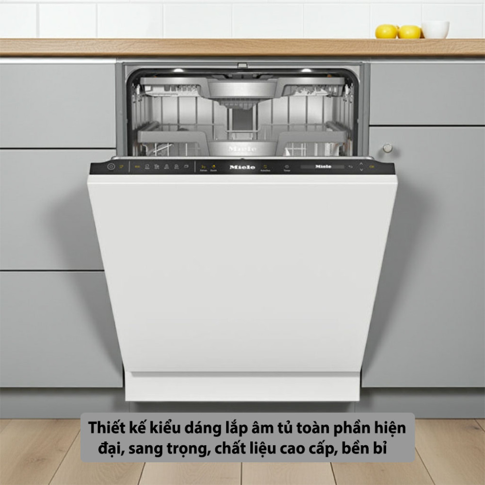 Máy rửa chén âm tủ toàn phần Miele G-7797 SCVi XXL AD 125 Gala Ed thiết kế sang trọng, chất liệu bền bỉ