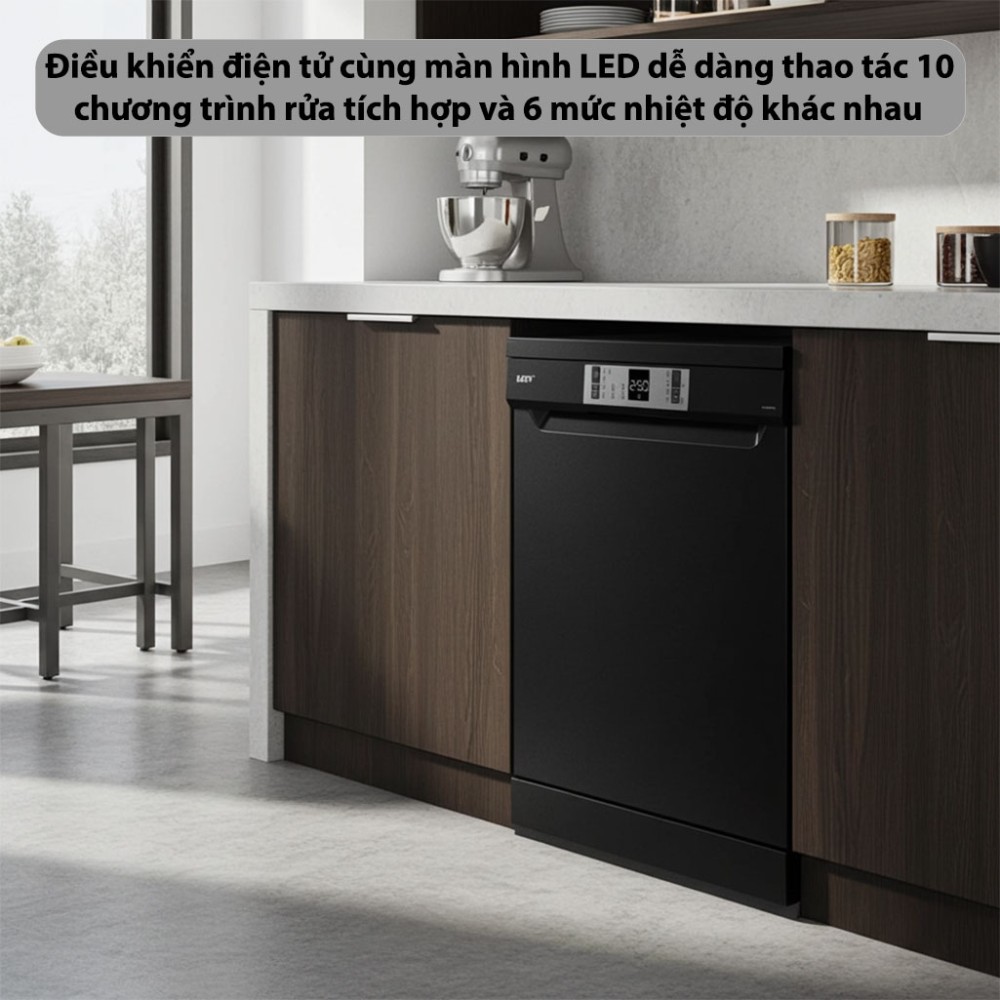 Máy rửa chén bán âm Kaff KF-CARYA1FB - Hàng chính hãng