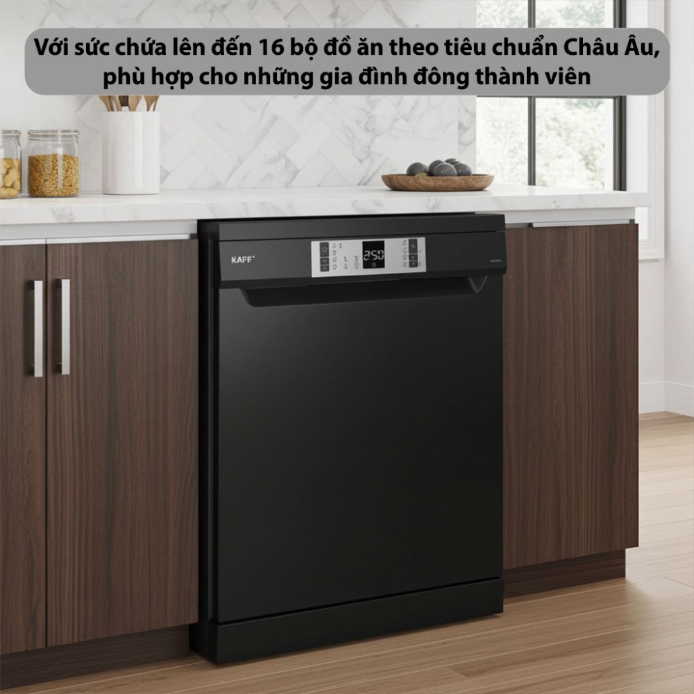 Máy rửa chén bán âm Kaff KF-CARYA1FB - Hàng chính hãng