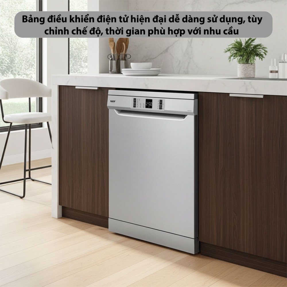 Máy rửa chén bán âm Kaff KF-CARYA1FS - Hàng chính hãng