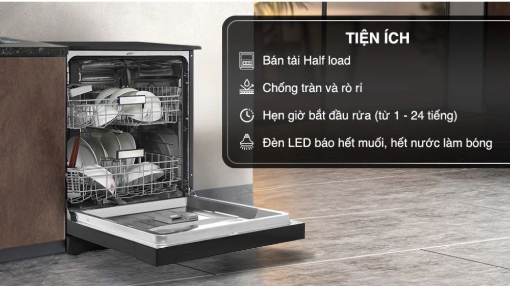 Máy rửa chén Hafele HDW-F6012S (535.29.671) - Hàng chính hãng