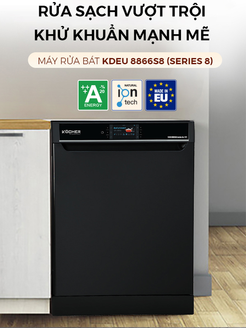 Máy rửa bát Kocher KDEU8866S8