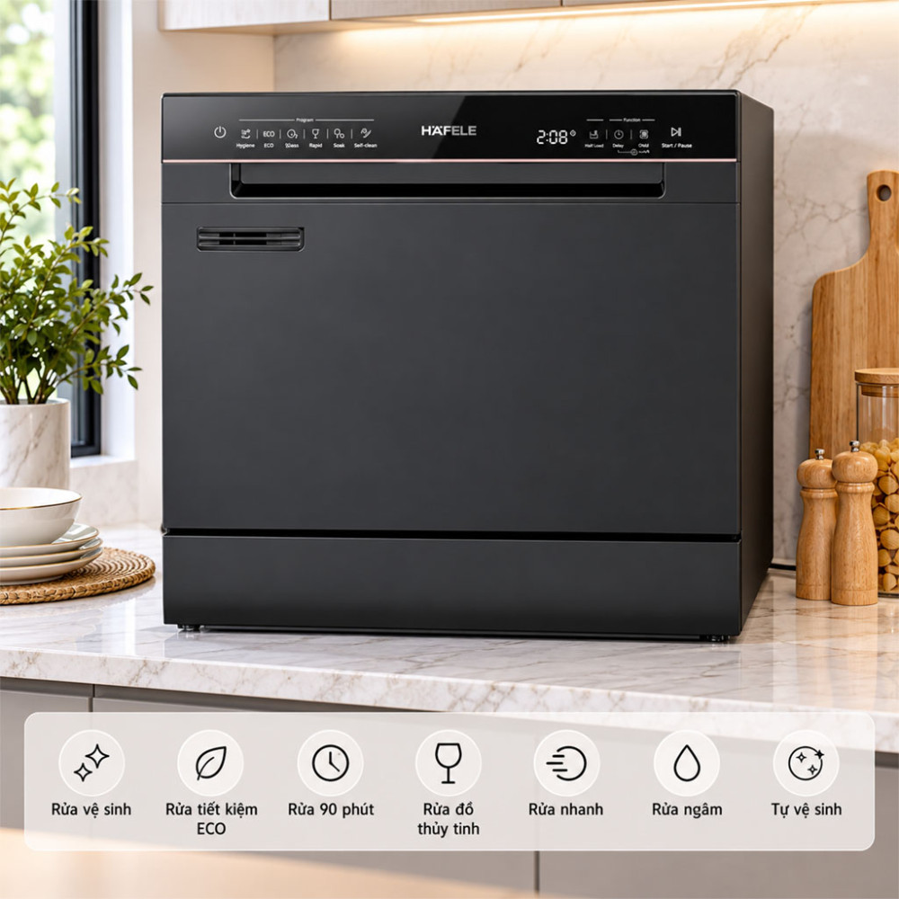 Máy rửa chén để bàn Hafele HDW-T5532B (538.21.341) - Hàng chính hãng