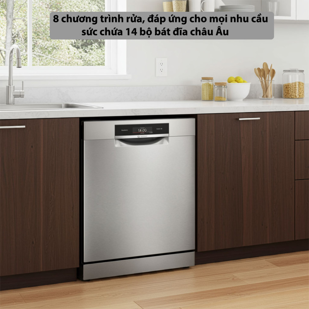 Máy rửa chén độc lập Bosch SMS8TCI04E Serie 8 chương trình rửa đa dạng