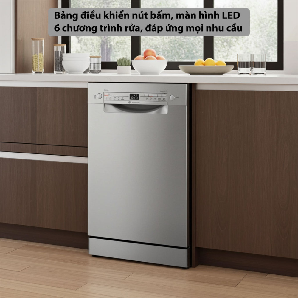 Máy rửa bát độc lập Bosch SPS2HKI58E series 2 thiết kế bảng điều khiển đơn giản dễ sử dụng
