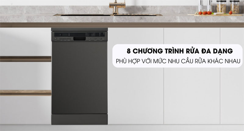 Chương trình rửa của Máy rửa chén độc lập Malloca MDW10-BS08FS