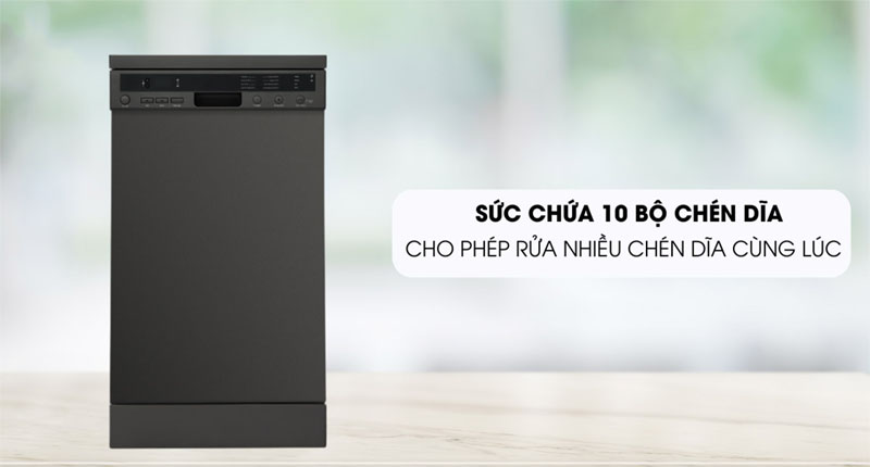 Dung tích của Máy rửa chén độc lập Malloca MDW10-BS08FS