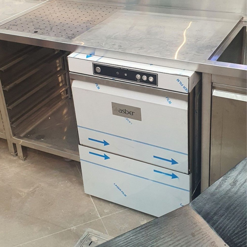 Máy rửa chén ly quầy bar Asber GM-500DD - Hàng chính hãng