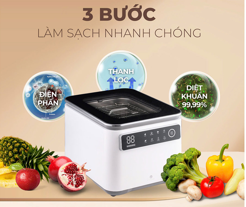 Quy trình làm sạch toàn diện và nhanh chóng trong 3 bước 