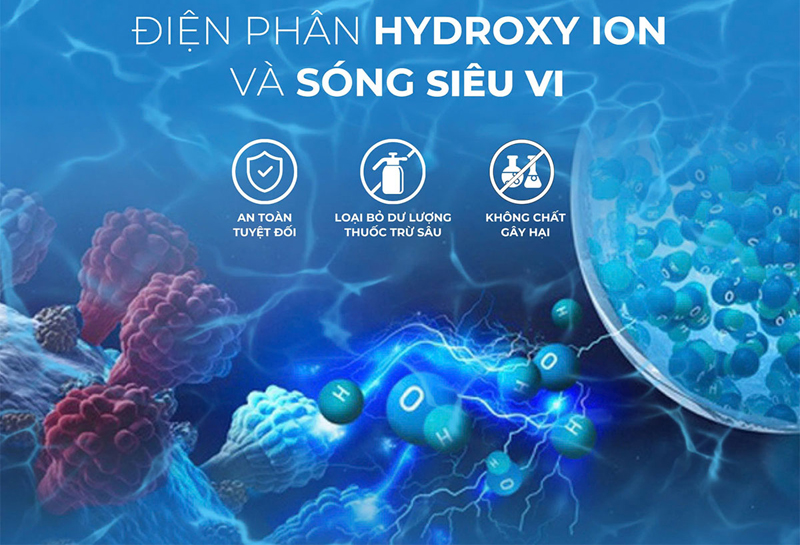 Công nghệ điện phân Hydroxyl kép an toàn sức khỏe