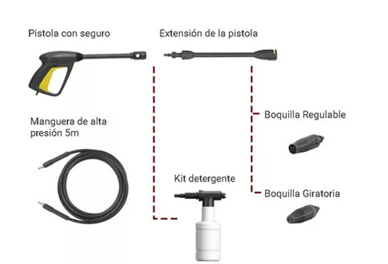 Máy được đi kèm nhiều phụ kiện hữu ích