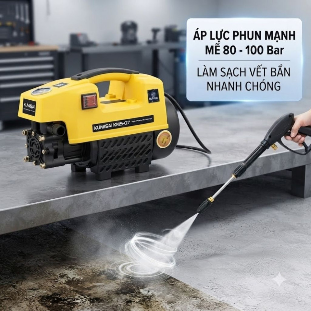 Máy rửa xe mini Kumisai KMS-Q7 - Hàng chính hãng