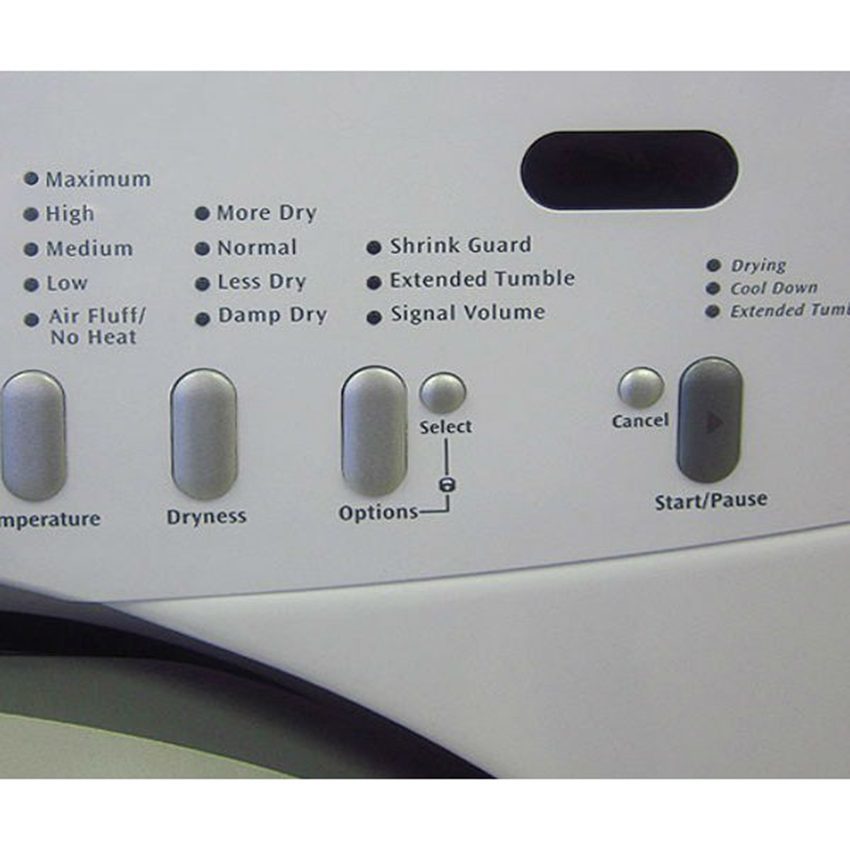 Bảng điều khiển của máy sấy quần áo Electrolux EDV114