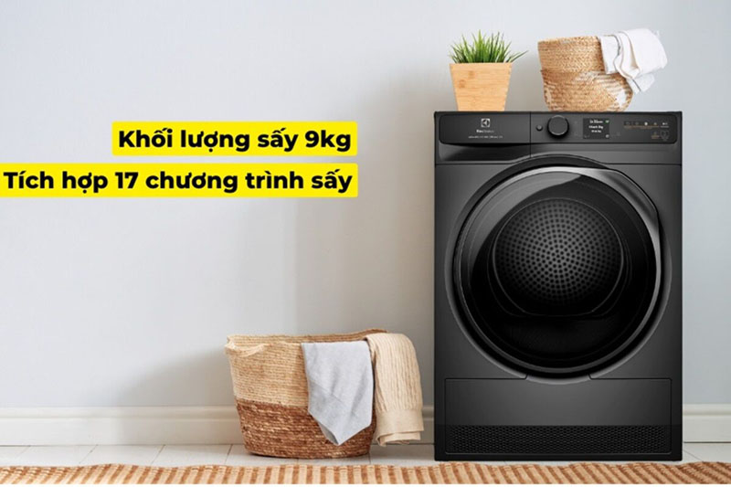 Khối lượng sấy phù hợp cho gia đình 3-5 người