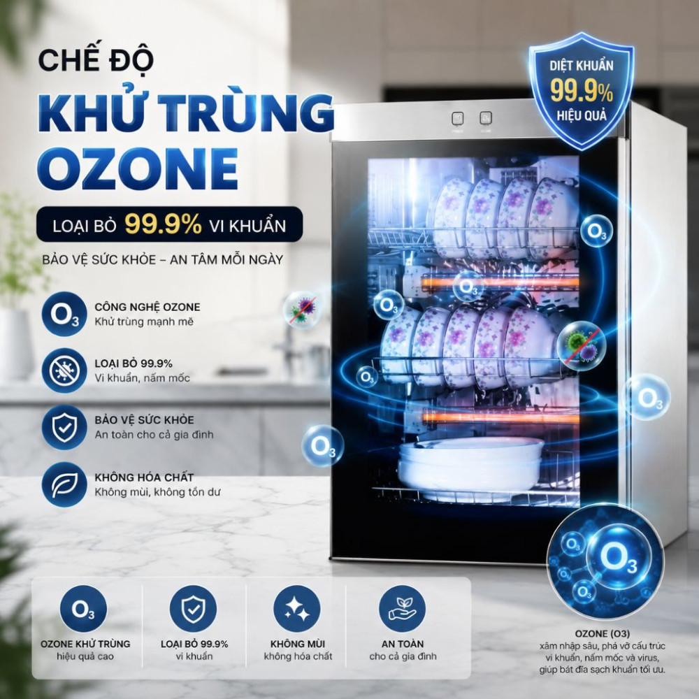 Tủ sấy chén bát Ranox ZTP-60 - Hàng chính hãng