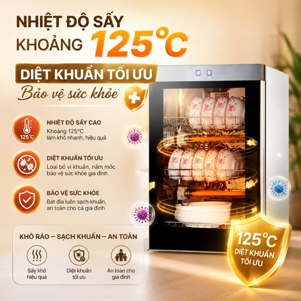 Tủ sấy chén bát Ranox ZTP-60 - Hàng chính hãng