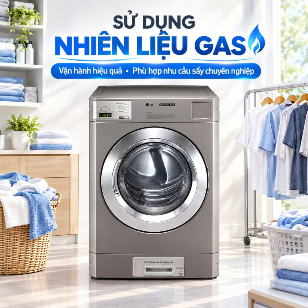 Máy sấy công nghiệp LG Inverter 13.6kg CDT29MUOPS - Hàng chính hãng