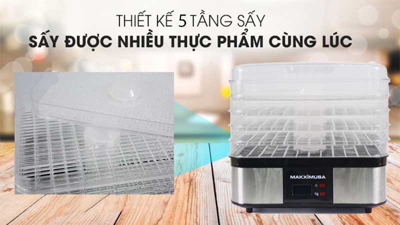 5 khay sấy của Máy sấy hoa quả, thực phẩm Makxim MKX-DH-2015