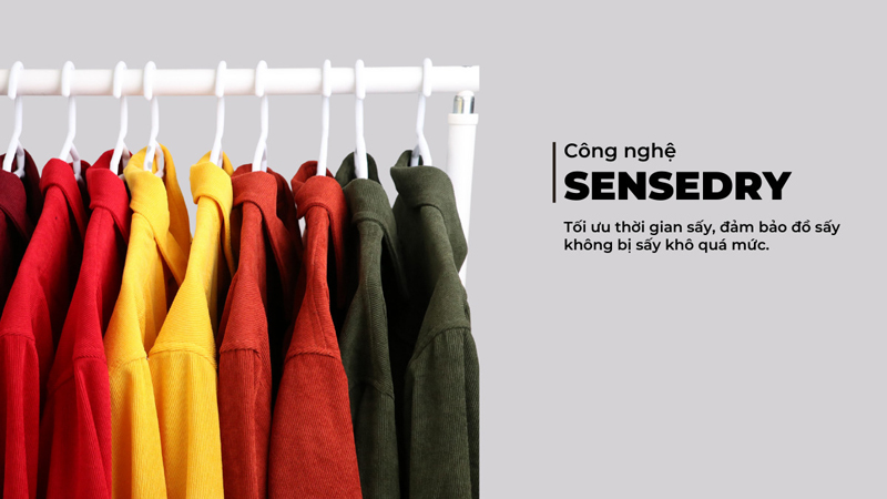 Công nghệ SenseDry giúp quần áo giữ nguyên độ bền đẹp