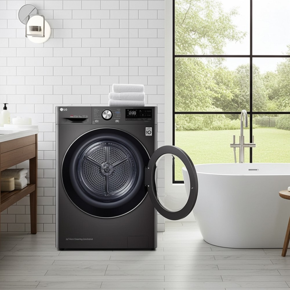 Máy sấy bơm nhiệt LG 9 kg DVHP09B - Hàng chính hãng