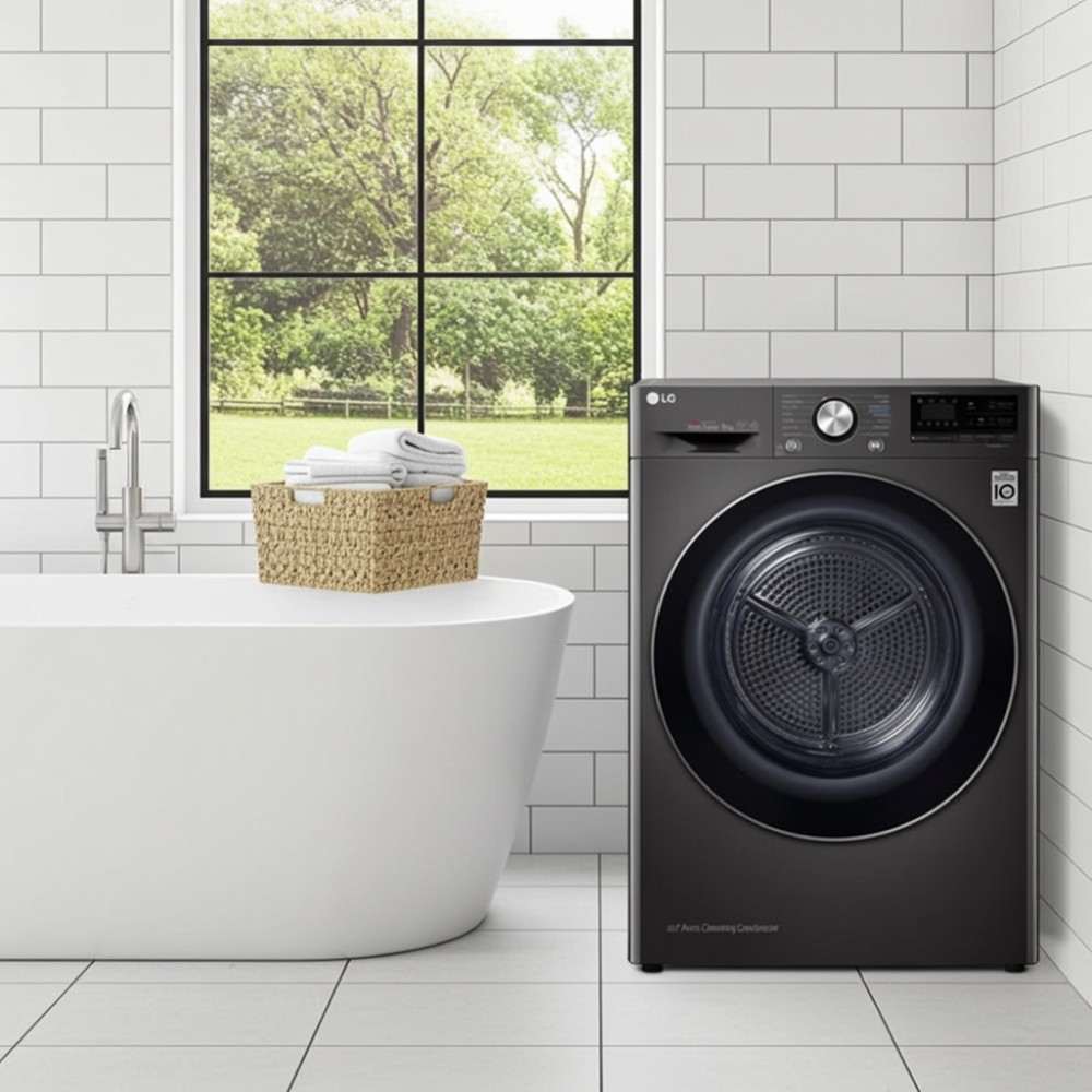 Máy sấy bơm nhiệt LG 9 kg DVHP09B - Hàng chính hãng