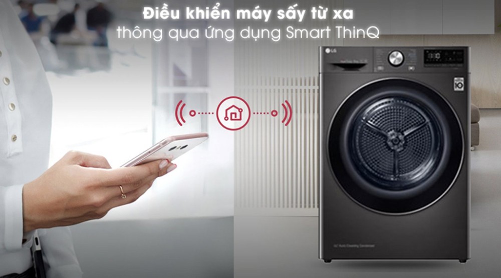 Máy sấy bơm nhiệt LG 9 kg DVHP09B - Hàng chính hãng