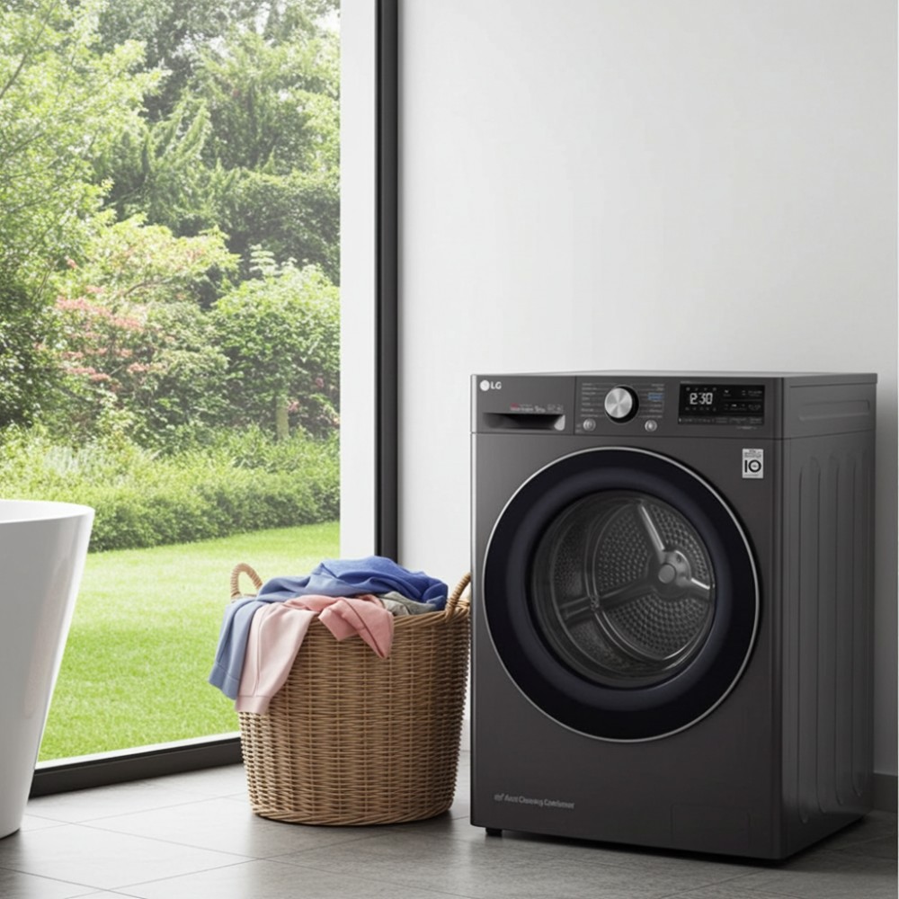 Máy sấy bơm nhiệt LG 9 kg DVHP09B - Hàng chính hãng