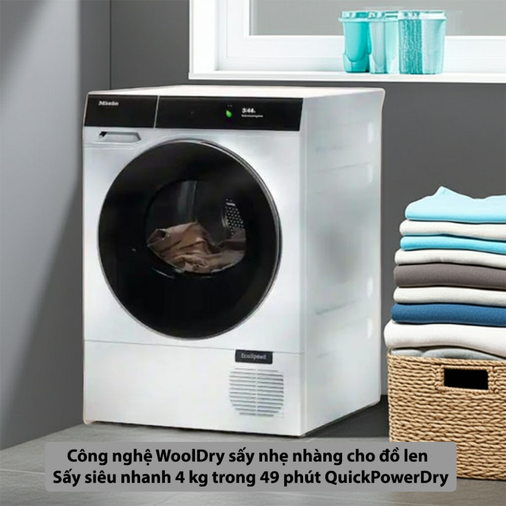 Máy sấy bơm nhiệt Miele 9 kg TQ 1000 WP Nova Edition công nghệ hiện đại cho hiệu suất cao