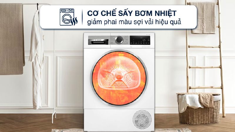 Công nghệ sấy thông minh sấy khô hiệu quả, tiết kiệm điện năng