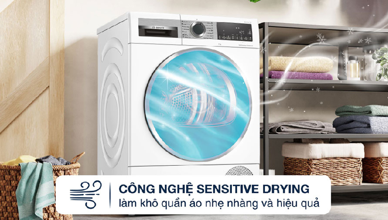 Công nghệ Sensitive Drying sấy khô quần áo nhanh chóng