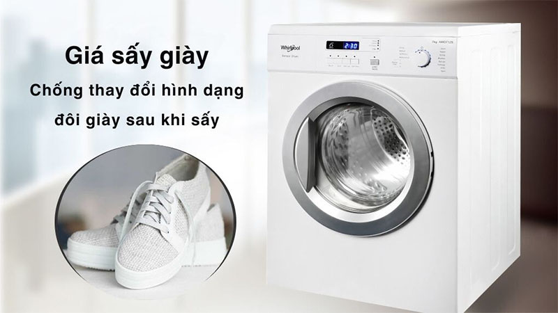 Máy sấy thông hơi Whirlpool 7 kg AWD712S2