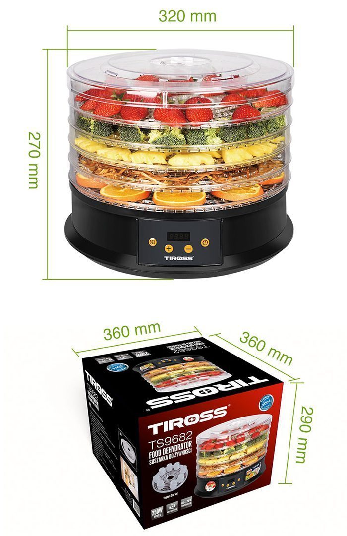 Kích thước sản phẩm Tiross TS9682