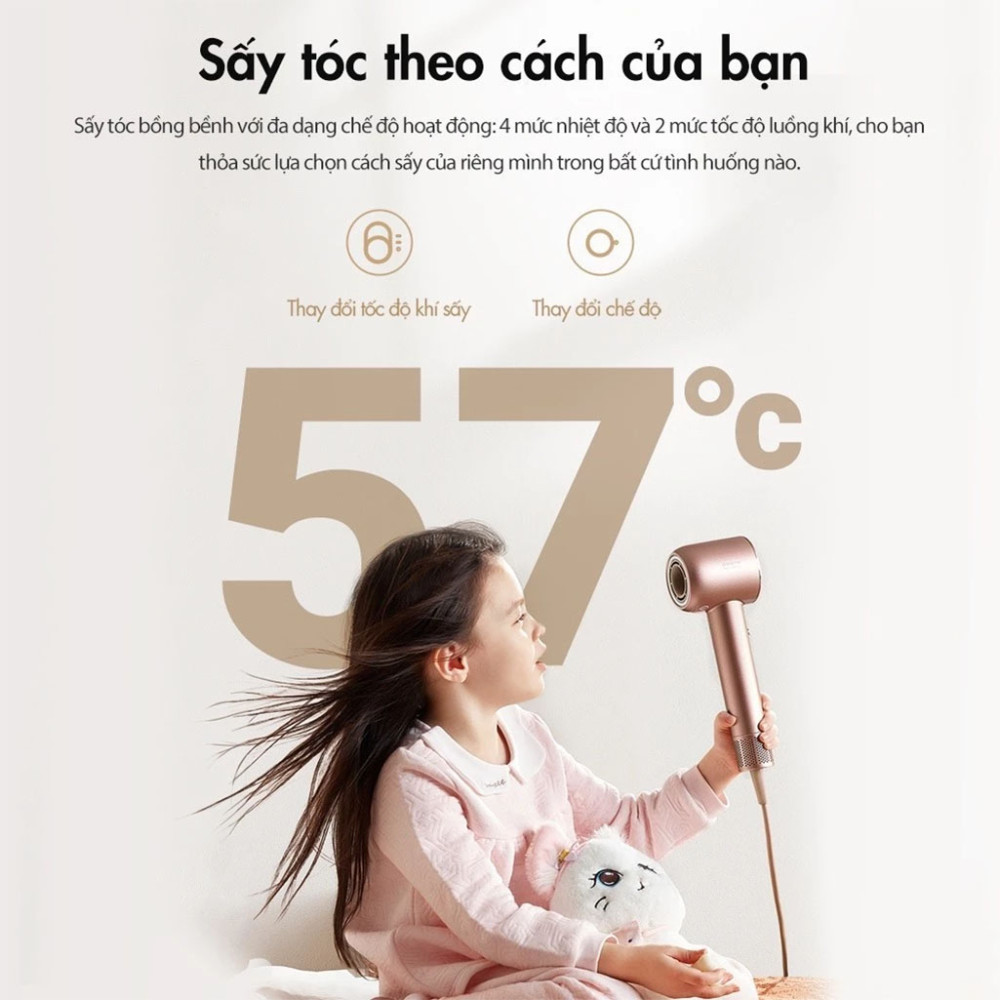 Máy sấy tóc Dreame Hair Dryer Glory AHD6A - Hàng chính hãng