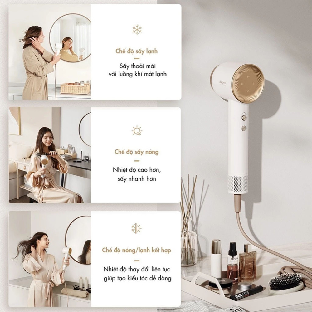 Máy sấy tóc Dreame Hair Dryer Glory AHD6A - Hàng chính hãng