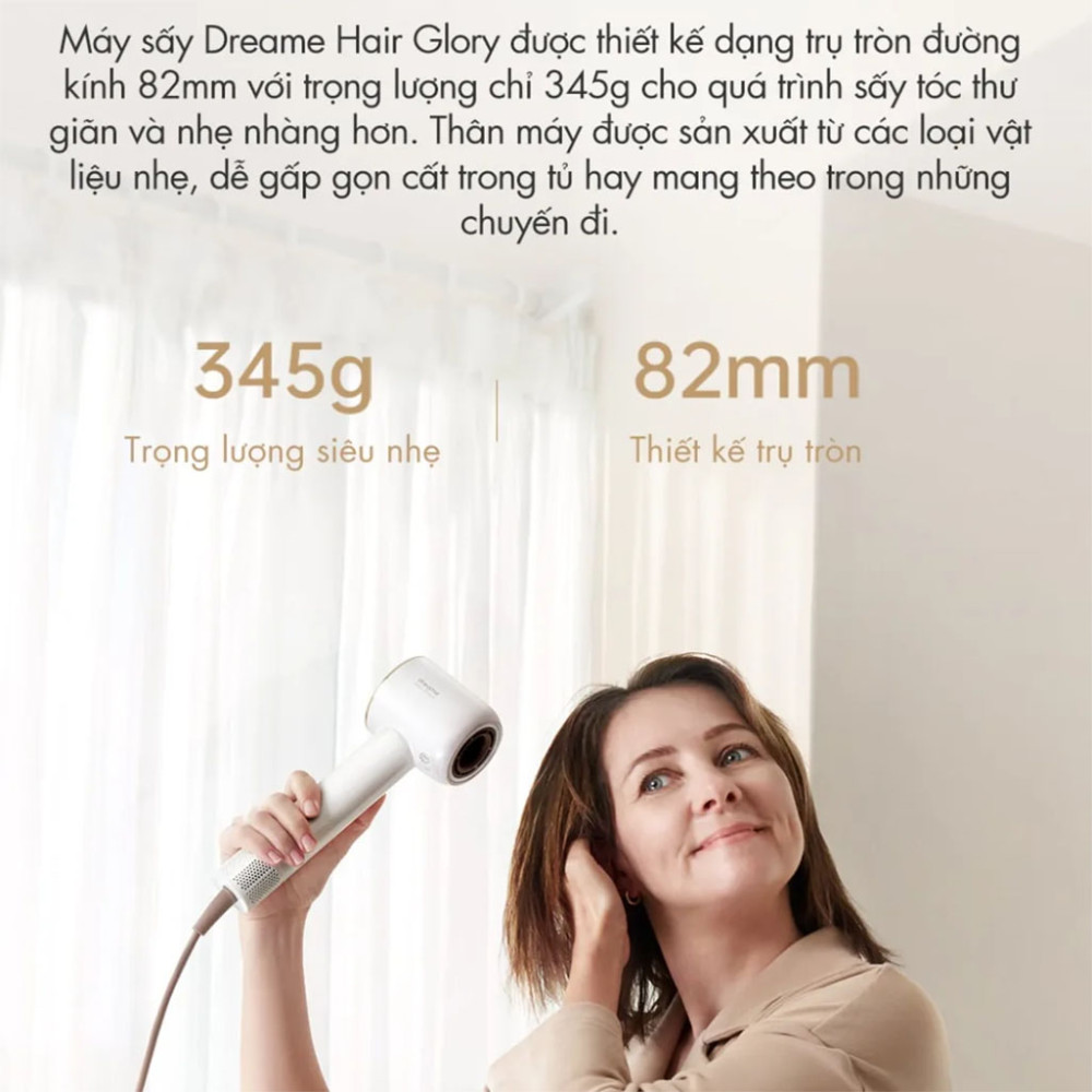 Máy sấy tóc Dreame Hair Dryer Glory AHD6A - Hàng chính hãng