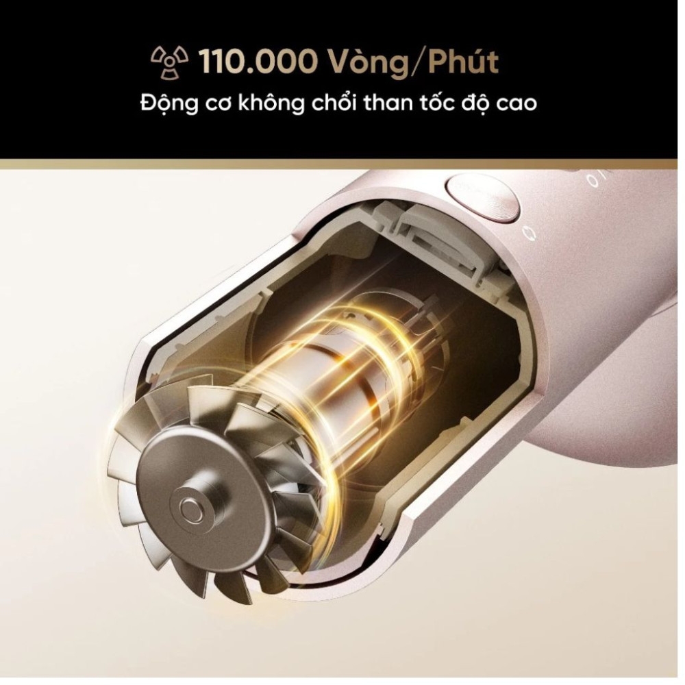 Động cơ tốc độ cao với khả năng quay lên đến 110.000 vòng/phút