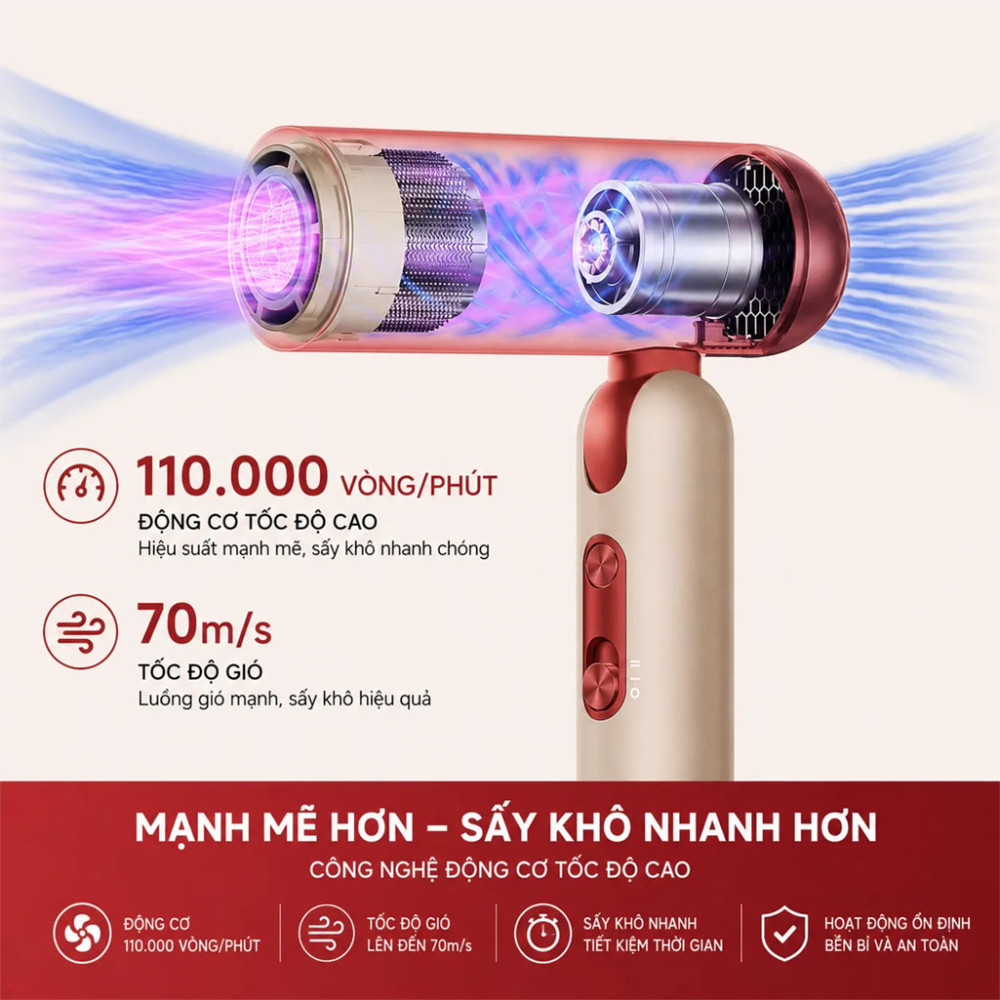 Máy sấy tóc Dreame Pocket Pro AHD51 - Hàng chính hãng