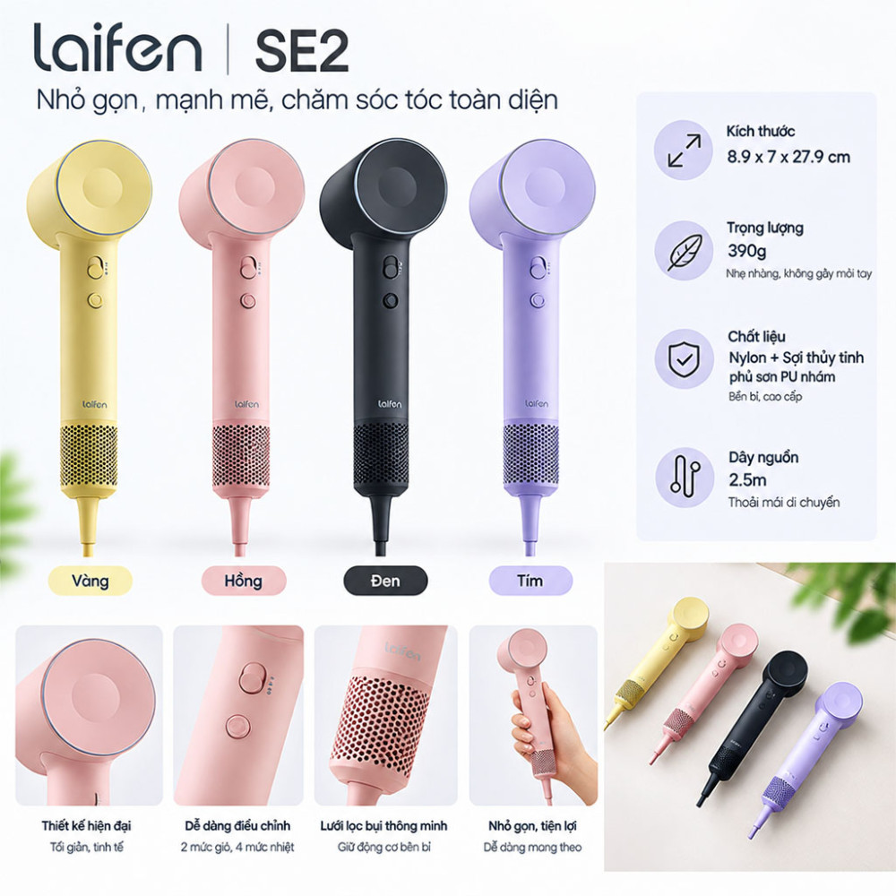 Máy sấy tóc Laifen SE2 - Hàng chính hãng