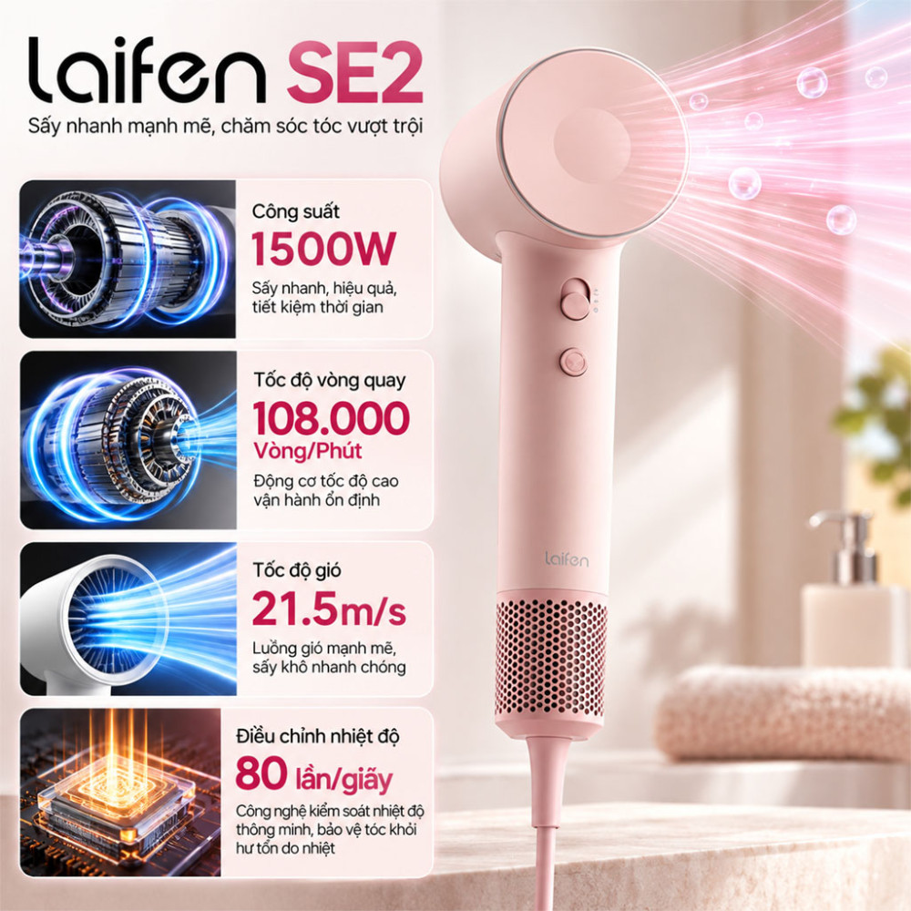 Máy sấy tóc Laifen SE2 - Hàng chính hãng